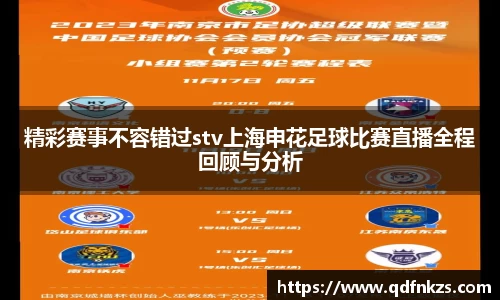 精彩赛事不容错过stv上海申花足球比赛直播全程回顾与分析